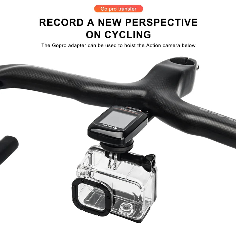 Bicycle Computer Holder Carbon Fiber Bracket Road Bike Stopwatch Speedometer Mount Holder For Garmin Gopro Bryton Light Stand