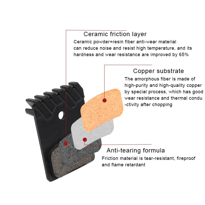 L05A Road Bike Disc Brake Pad Bike Oil Brake Calipers Cooling For Shimano L03A Ultegra R9170 R8070 R7070 RS805 XTR M9100 M8110
