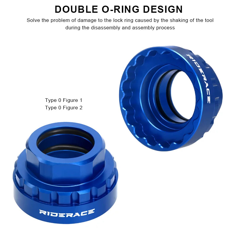 Bicycle 12-Speed Chainring Lock Ring Adapter Removal Tool Bike 12S Chainrings Mounting Tool For Shimano M7100 M8100 M9100 Crank