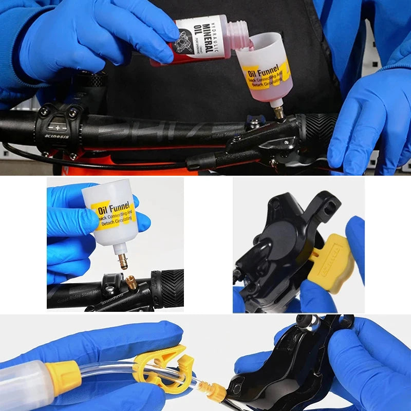 Bicycle Hydraulic Disc Brake Bleed Kit For Magura MT 2 4 6 7 8 Series Brake System Oil Brake Funnel Set Bike Brake Repair Tool