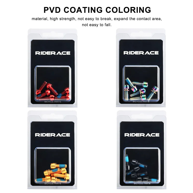 6Pcs/Set Bicycle Disc Brake Caliper Bolt Clamp Fixed Screws M6*18mm Alloy Steel Mountain Bike Disc Brake Caliper Fixed Screw