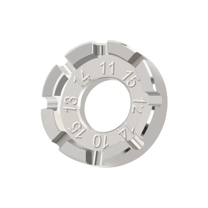 Bicycle Spoke Wrench Tool 8 Way Groove Spoke Nipple Key Road Bike Wheel Rim Adjuster Spanner Portable Cycling Spoke Repair Tool