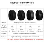 Bike Handlebar Tape PU+EVA Leather Anti-slip Shockproof Bar Wraps Fixing Straps Road Cycling Handlebar Tapes Bicycle Accessories