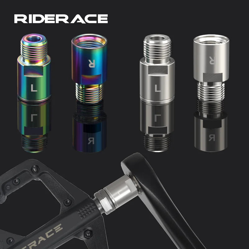 Bicycle Pedal Extend Bolt Stainless Steel Mountain Road Bike Pedal Extension Bolts 20mm Fit 9/16 Inch Threaded MTB Accessories