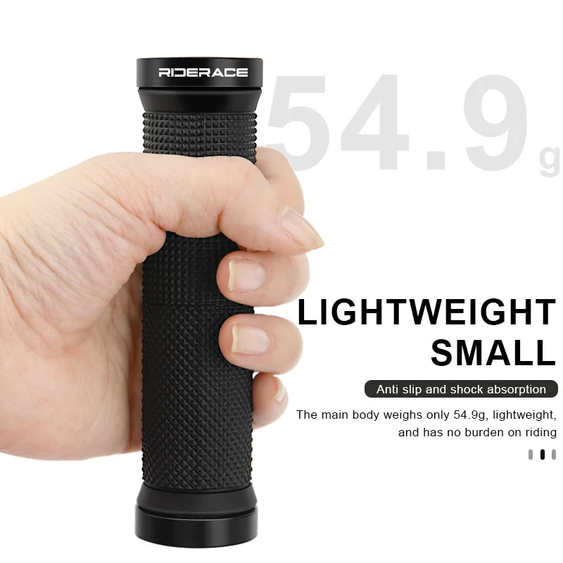 Bicycle Grips Bilateral Lock Ergonomic Rubber Non-Slip Shockproof Mountain Bike Handlebar Cover For BMX Cycling Accessories