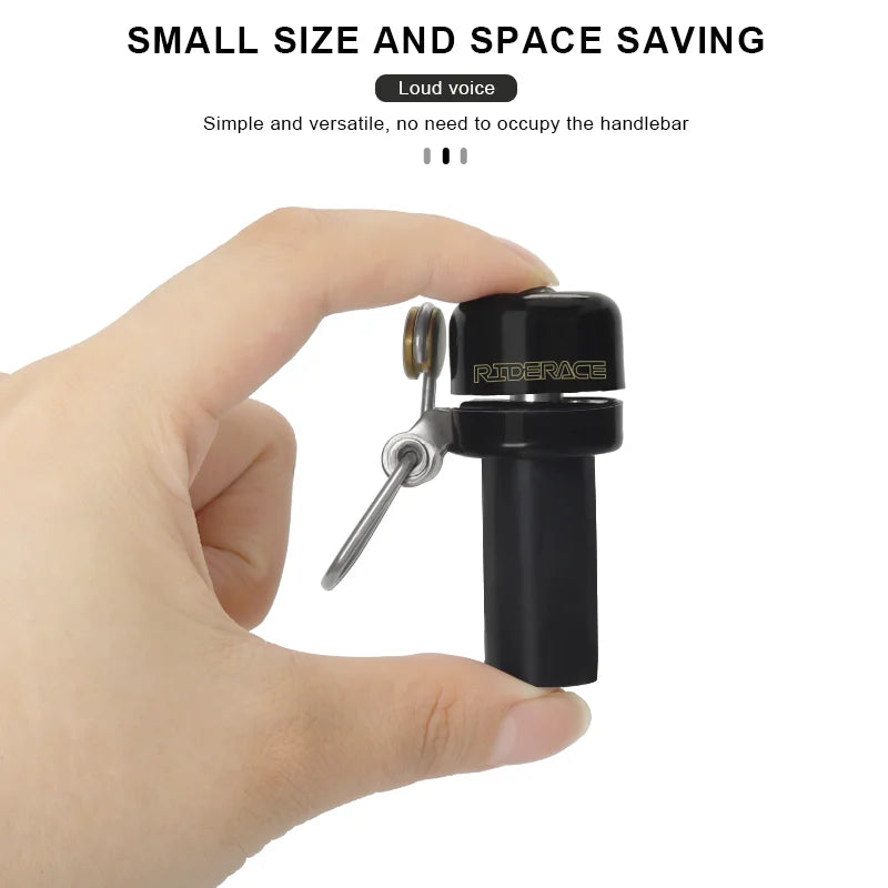 Bicycle Bell Curved Handlebar Plug Bell Road Bike Bell Horn Copper Safety Cycling Warning Alarm Clear Loud Sound Retro Horn