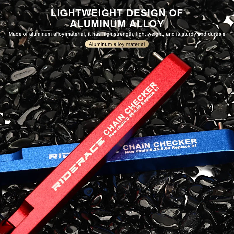 Bicycle Chain Wear Indicator Tool Aluminium Alloy Bike Chain Stretch Detection Caliper Tool MTB Chain Gauge Measurement Checker