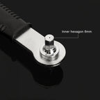 3 In 1 Bike Repair Wrench 16mm Hexagonal Hole 8mm Hex Key Wrench 1/2" Square Socket Multi High Hardness With Anti-Slip Handle