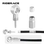 Bicycle Hydraulic Brake Banjo Fitting Stainless Steel Bike Hydraulic Cable End Connector Banjo Set Cycling Oil Needle Olive Head