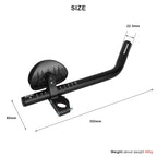 Bicycle Rest TT Handlebar Clip On Aero Bar Handlebar Extension Aluminum Alloy Triathlon TT Handlebar Rest MTB Road Bike Arm Rest