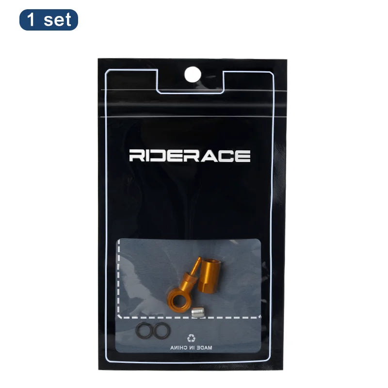 Bicycle Hydraulic Cable End Connector Banjo Set Aluminium Alloy MTB Bike Hydraulic Brake Banjo Fitting Oil Needle Olive Head