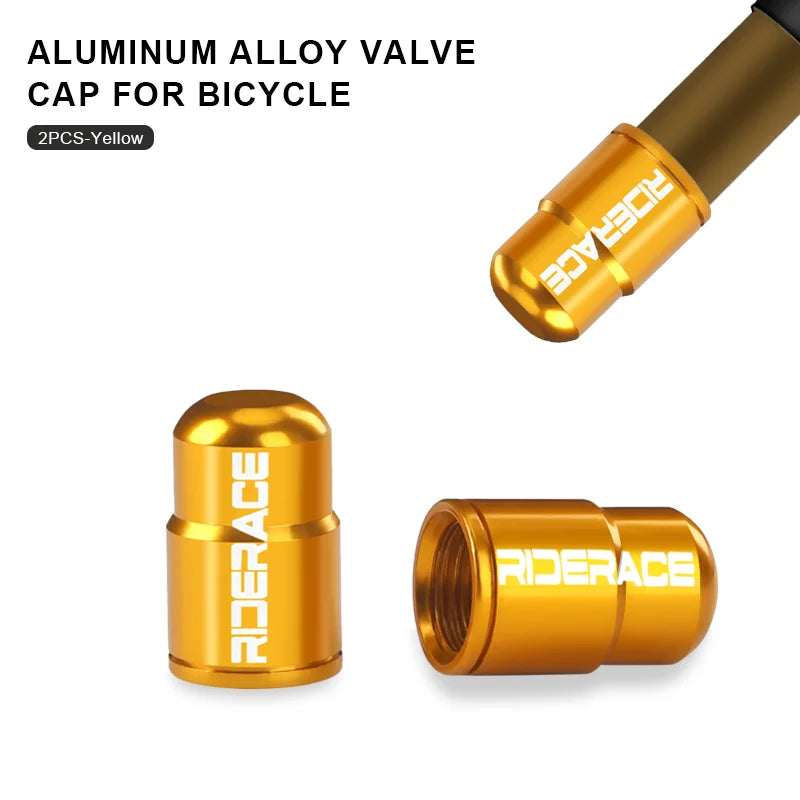 Bike Tire Valve Caps Waterproof Dustproof Aluminum Alloy Ultralight MTB Road Bicycle Tyre Gas Nozzle Cover For Av Schrader Valve