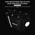 5L Bike Trunk Bag Waterproof Dustproof Large Capacity Mountain Bicycle Rear Seat Bag With Rain Cover Cycling Luggage Rear Basket