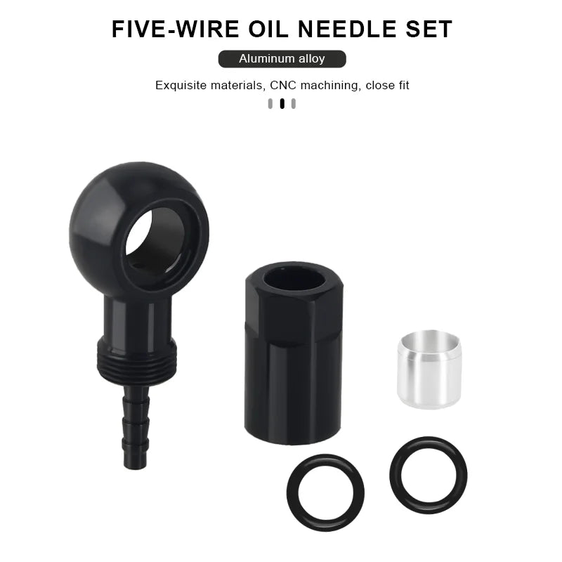 Bicycle Hydraulic Cable End Connector Banjo Set Aluminium Alloy MTB Bike Hydraulic Brake Banjo Fitting Oil Needle Olive Head
