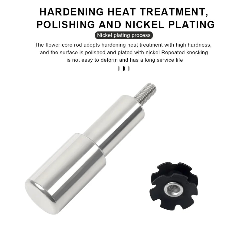 Bicycle Front Fork Star Nut Installation Tool Bike Fork Steerer Tube Star Nut Fitting Tool Cycling Headset Star Nuts Repair Tool
