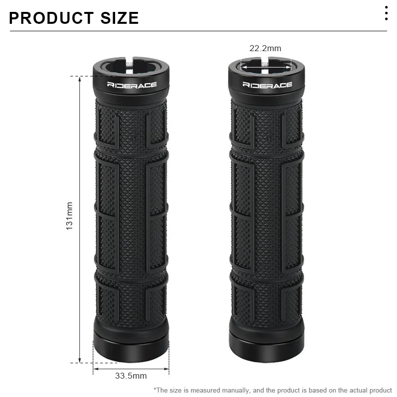 Bicycle Grips Ergonomic TPR Rubber Anti-Slip Shockproof Mountain Bike Handlebar Cover Durable Comfortable MTB Handle Cuffs