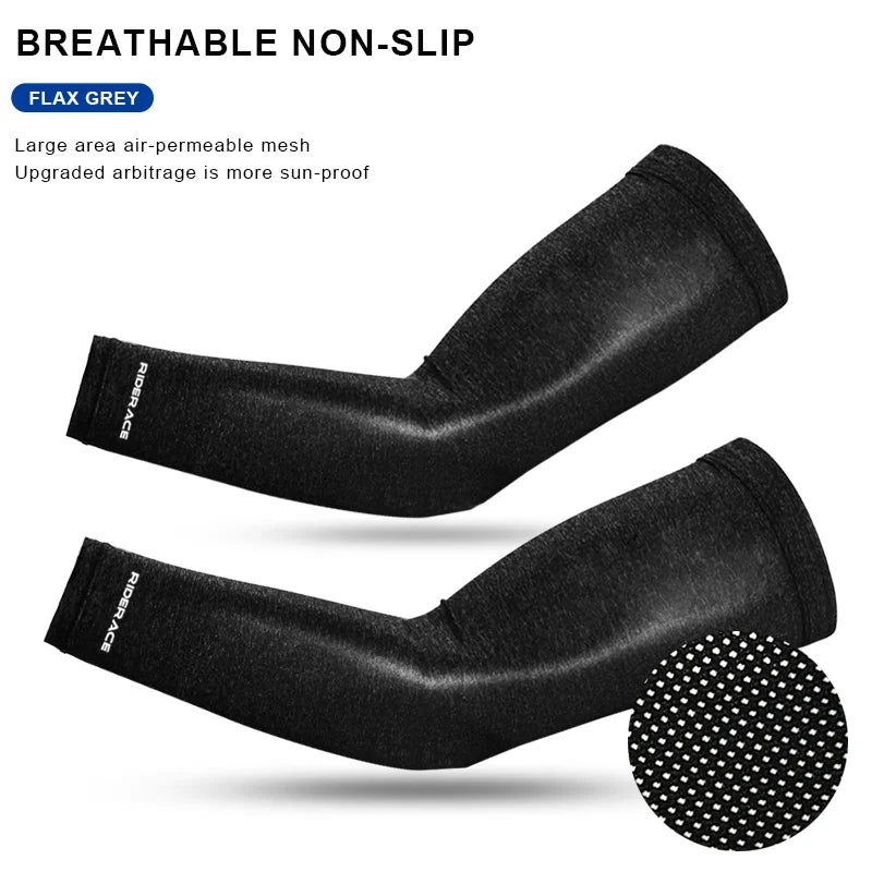 Ice Silk Sleeves Cycling Arm Sleeves Sun Protection Quick Dry Summer Outdoor Sports Running Basketball Cool Bicycle Arm Sleeves
