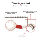 Bicycle Repair Tool Kits Flywheel Removal Bike Bottom Bracket Remover Chain Breaker Extractor Cutter Multitool Maintenance Set