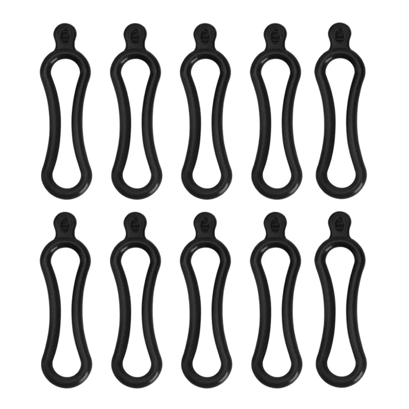 5/10Pcs Bicycle Front Light Torch Fixing Band Bike Light Torch Holder Bungee Stretch Rubber Straps Cycling Handlebar Light Strap