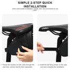 New Bike Saddle Bag Waterproof Reflective Striped MTB Road Bicycle Tail Bag Small Storage Cycling Seat Tail Rear Tool Pouch Bag