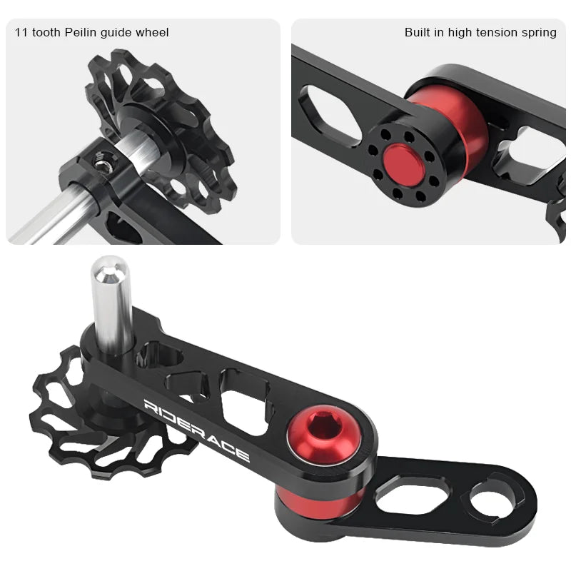 Bicycle Single Speed Chain Tensioner Rear Derailleur Aluminum Alloy MTB Bike Chain Stabilizer Chain Guide Cycling Accessories