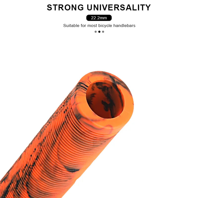 Rubber Bicycle Handlebar Grips Lengthening Soft Non-Slip Mountain Bike Handlebar Cover For 22.2mm Scooter BMX MTB Handle Bars