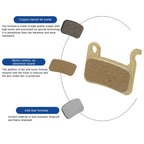 MTB Hydarulic Disc Brake Pads For Shimano A01S Wear-Resistant Full-Metallic Brake Pads Bicycle Brake Pad For XT SLX M975 M965