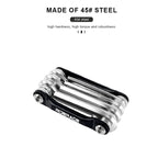 6/8/10-In-1 Bicycle Multi Tool Foldable Hex Spoke Wrench Bike Wrench Screwdriver Repair Multitool Portable Cycling Repair Tool