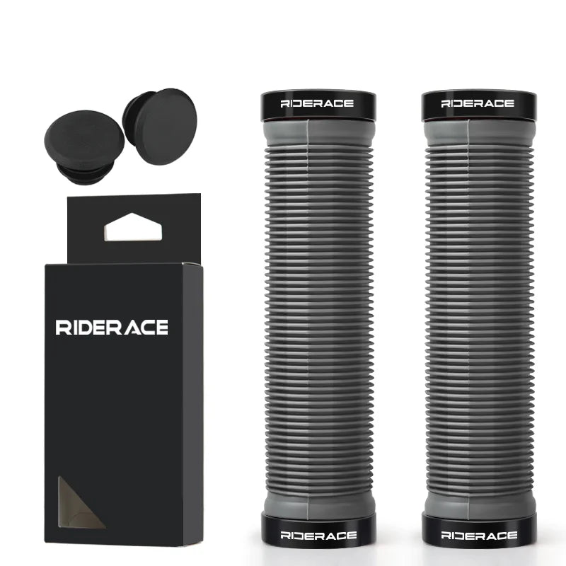 1Pair Bicycle Handle Bar Grips MTB Mountain Bike Handlebar Cover Non-Slip Ergonomic Double Locking Ring Cycling Accessories