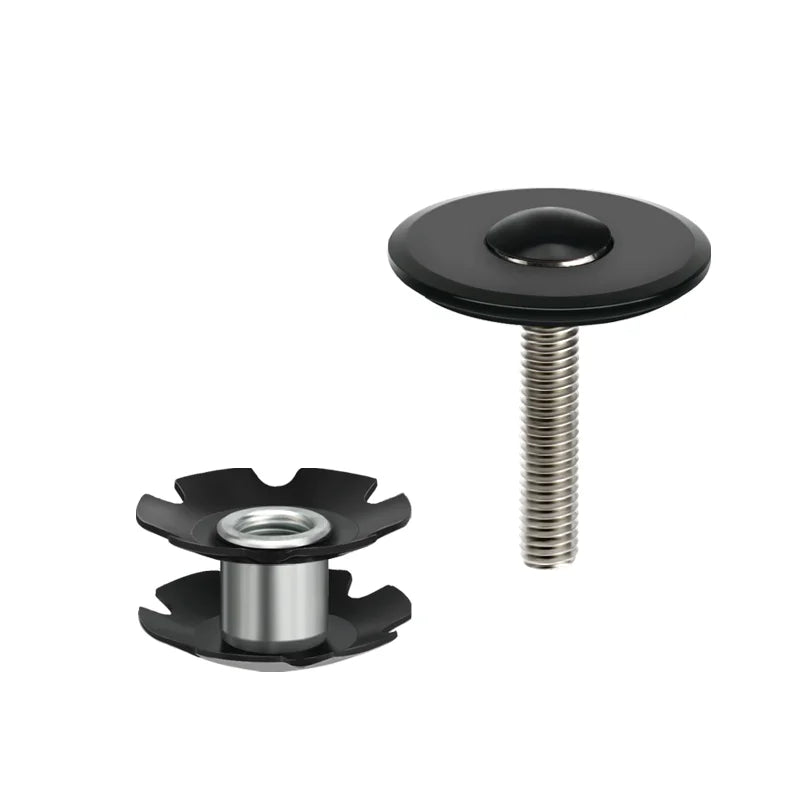 Bike Headset Stem Top Cap Cover Bicycle Stem Headset Top Caps Bolt Headset Screw Star Nuts For 1-1/8" 28.6mm Front Fork Tube