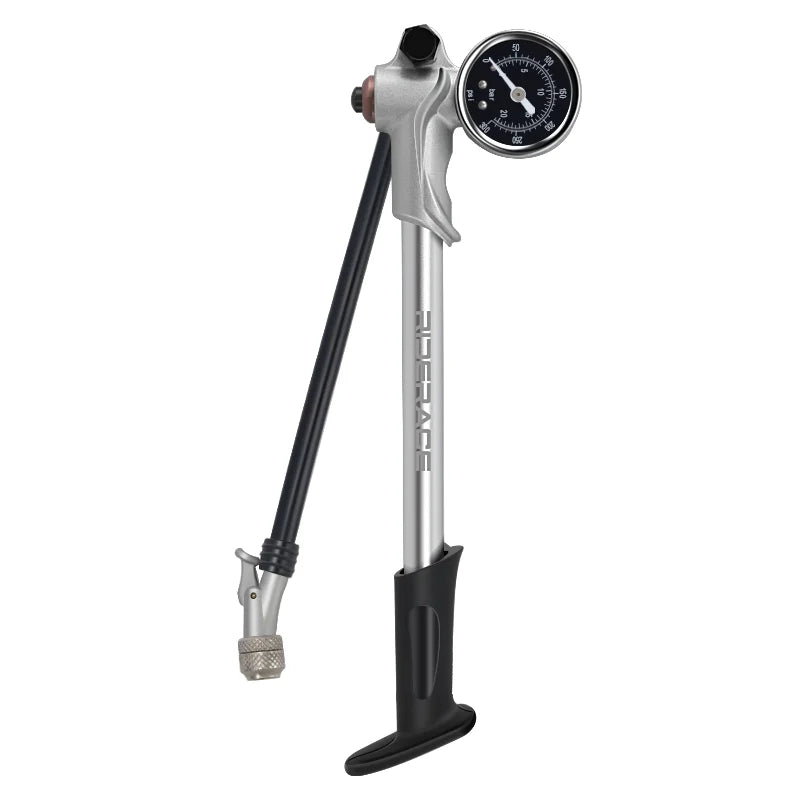300PSI High Pressure Bicycle Pump With Gauge For Fork Suspension Shock Absorber Bike Air Inflator Hand Pump Schrader Valve