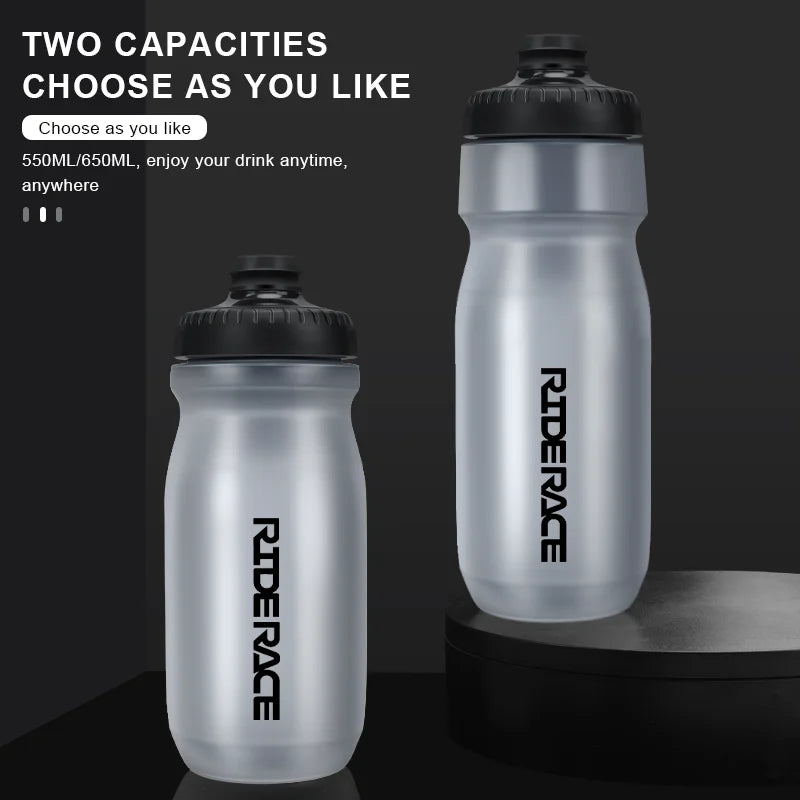 550/650ML Bike Water Bottle High-Quality PP5 Taste-Free Outdoor Sports Large Capacity Squeeze Bicycle Kettle Cycling Drink Cup
