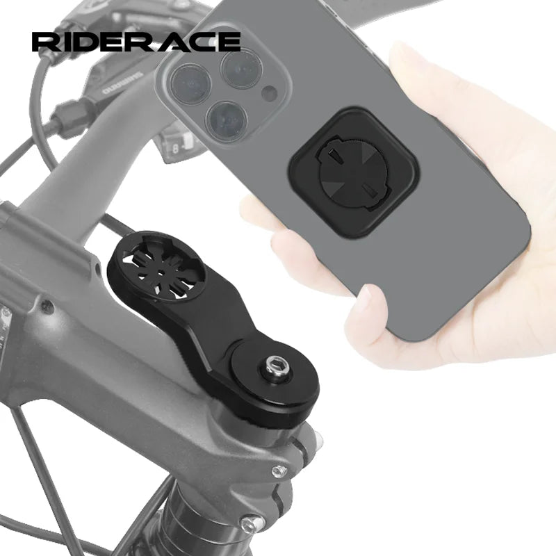 Bicycle Phone Holder Bike Phone Back Buckle Holder 3M Adapter Strong Adhesive Support Stand Cycling Garmin Computer Mount
