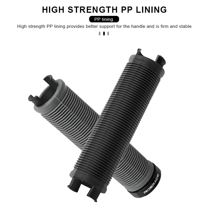 1Pair Bicycle Handle Bar Grips MTB Mountain Bike Handlebar Cover Non-Slip Ergonomic Double Locking Ring Cycling Accessories