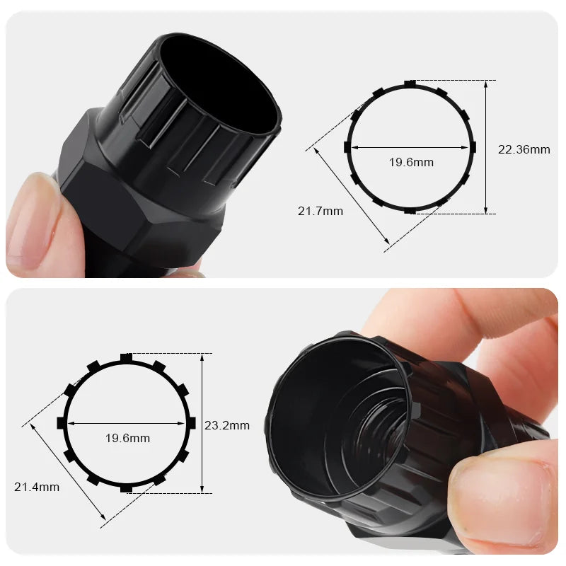 Bike Flywheel Removal Tool Kit Bicycle Flywheel Socket Tool High Strength Steel MTB Chain Whip Cassette Sprocket Remover Tool