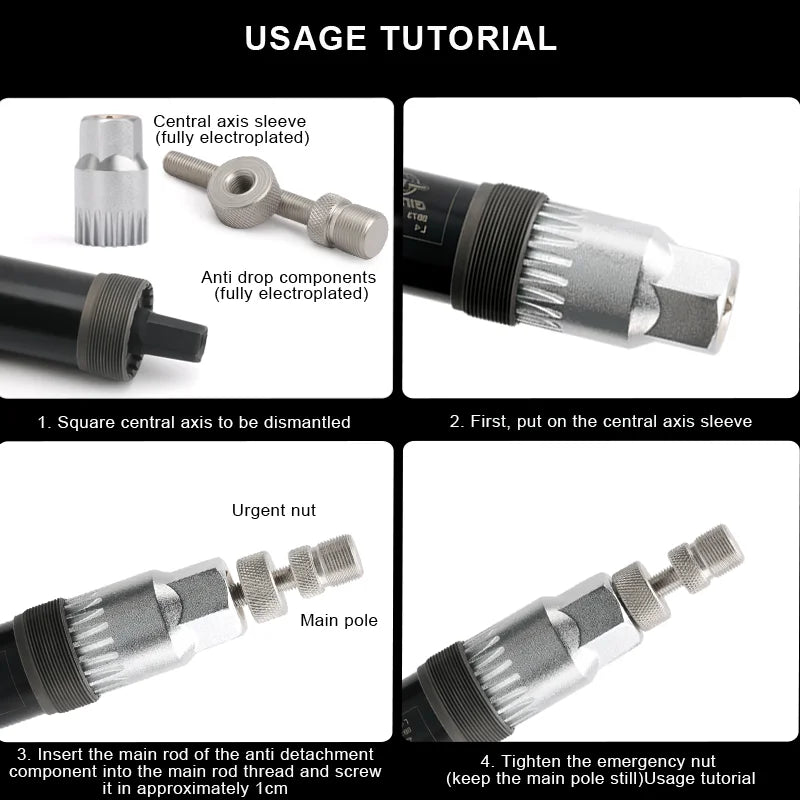 Bicycle Repair Tool Kits Flywheel Removal MTB Chain Breaker Cutter Crank Puller Cassette Bracket Extractor Bike Repair Tool Sets