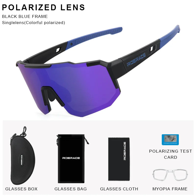 Cycling Glasses UV400 Protection Bicycle Sunglasses Photochromic Polarised Lens Eyewear Outdoor Riding Goggles For Men Women