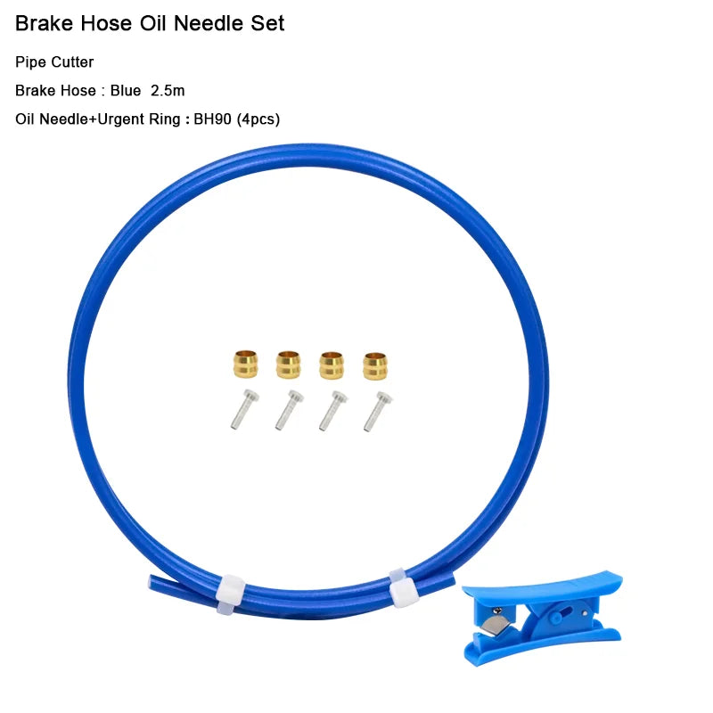 2.5m Bike Hydraulic Disc Brake Oil Tube Bicycle Disc Brake Hose Connector Insert And Olive Set BH59 BH90 MTB Brake Hose Kit