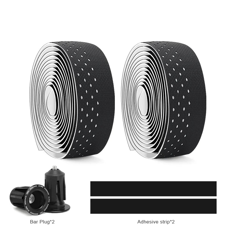 1 Pair Road Bike Handlebar Tape Shock Absorbing Ultralight Anti-Slip Wear-Resistant Strap Bicycle Handlebar Straps Comfortable