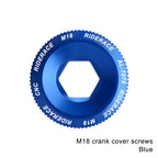 Bicycle Crank Arm Fixing Bolt Crankset Nut Aluminum Alloy MTB Bike Crank Cover Screw Cap M18 M20 Bolt For Shimano Crank Bolt Cap