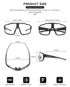 Cycling Glasses UV400 Protection Bicycle Sunglasses Photochromic Polarised Lens Eyewear Outdoor Riding Goggles For Men Women