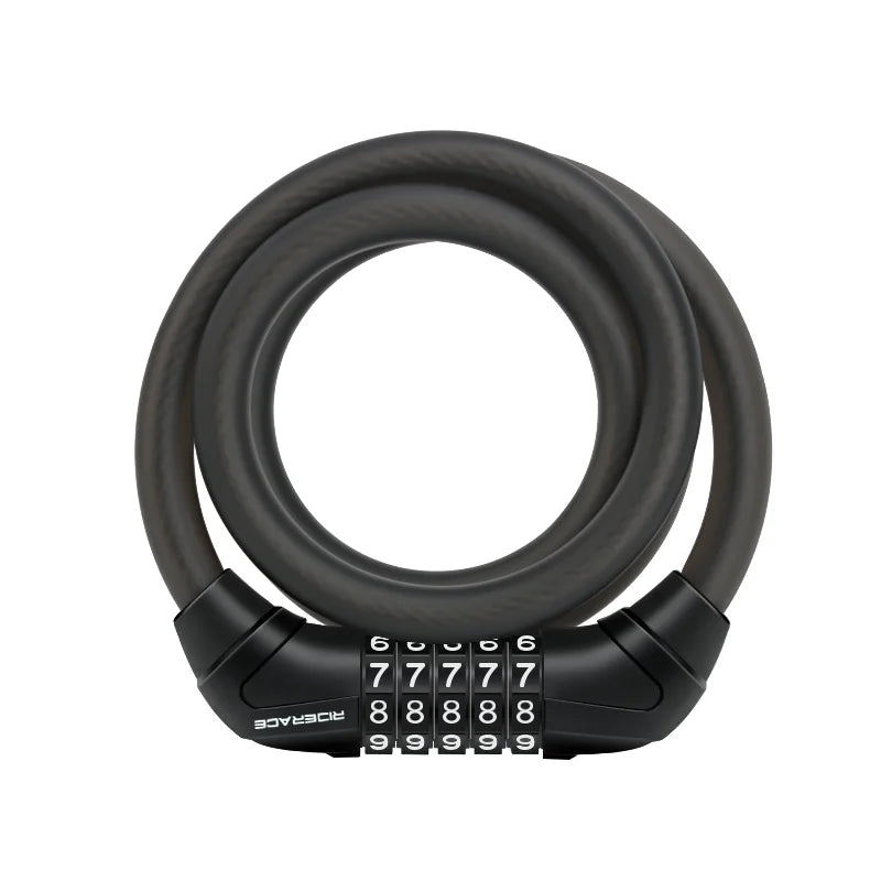 Bike Anti-Theft Lock 4/5 Digit Password Portable Security Steel Chain Lock Road Bicycle Password Cable Lock Cycling Equipment