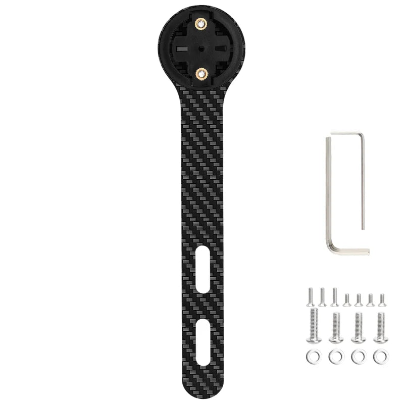 Bicycle Computer Holder Carbon Fiber Bracket Road Bike Stopwatch Speedometer Mount For Garmin Bryton Gopro Adapter Light Stand
