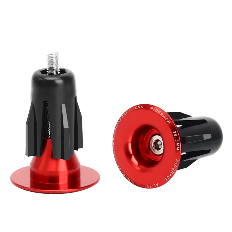 Bicycle Handlebar End Plugs Caps Aluminum Alloy Lightweight Bar End Plugs Road Mountain Bike Handlebar Caps Cycling Accessories