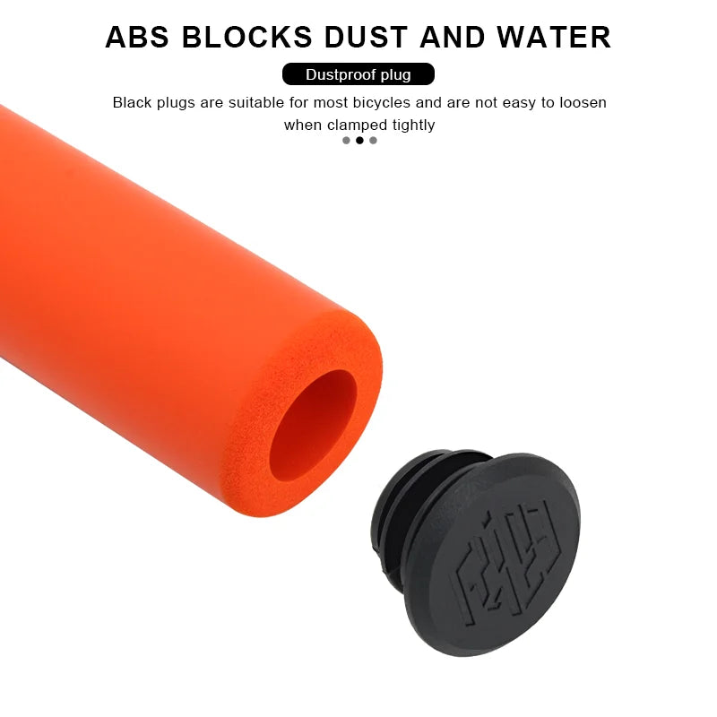 1Pair Bicycle Grips Silicone Sponge Soft Comfortable Mountain Bike Handlebar Cover Anti-Skid Shock-Absorbing MTB Accessories