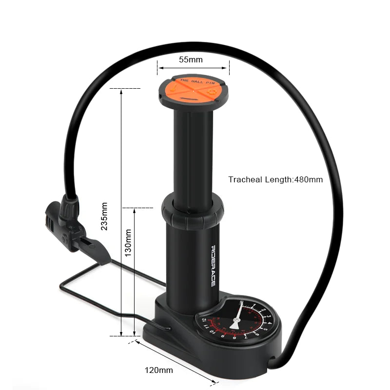 Bike Pump High Pressure Mountain Road Bicycle Foot Pumps Presta&Schrader Valve Ultralight Portable Household Cycling Air Pump