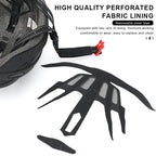 New Cycling Helmet With USB Rechargeable Tail Light Bike Safety Cap Lightweight Hollow Breathable Adjustable Bicycle Helmet