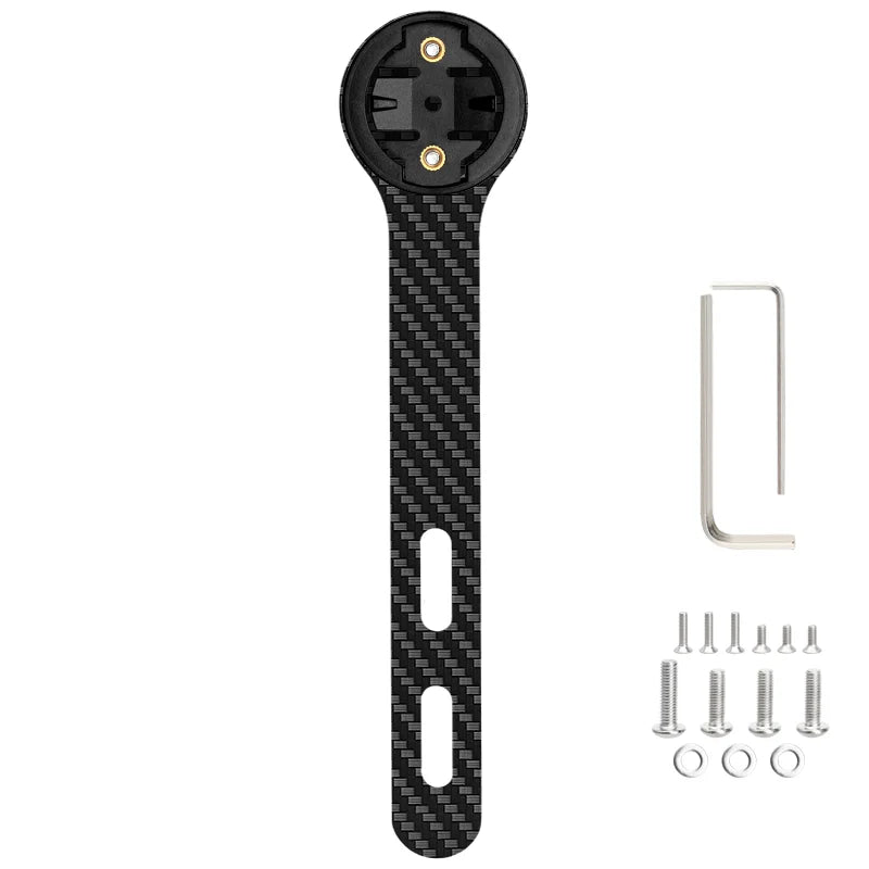 Bicycle Computer Holder Carbon Fiber Bracket Road Bike Stopwatch Speedometer Mount Holder For Garmin Gopro Bryton Light Stand