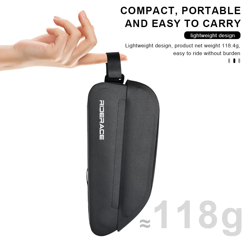Bike Bag Waterproof Reflective Front Top Frame Tube Bag Large Capacity Ultralight Durable Cycling Storage Bag Bicycle Frame Pack