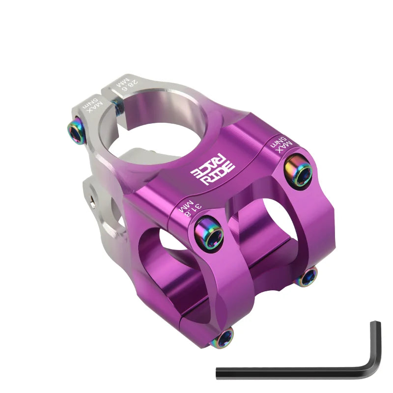 New MTB Stem Aluminum Alloy Ultralight Bicycle Power Stem 35mm 0 Degrees High-Strength Bike Stem Riser Cycling Accessories